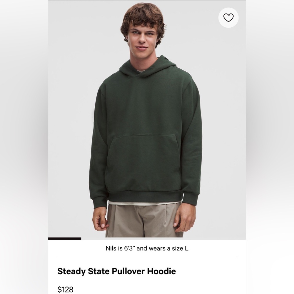 Lululemon Men’s Steady State Pullover Hoodie